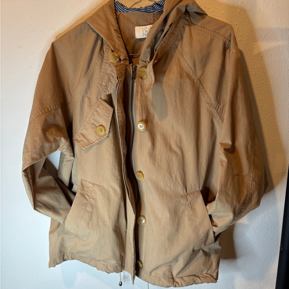 Women's Tan Hooded Jacket